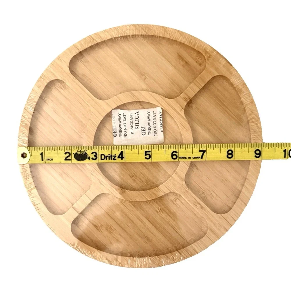 Round Bamboo Charcuterie Board Small 9